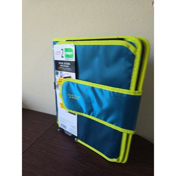 Mead Five Star 2" Binder 580 Sheet Capacity Exterior 5 tab Expanding File Green - Picture 3 of 9